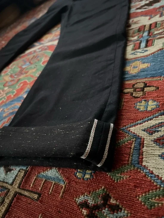 Imogene + Willie Black Indigo Nep Selvedge Denim Pants, Size 32, Made in USA - Picture 4 of 13